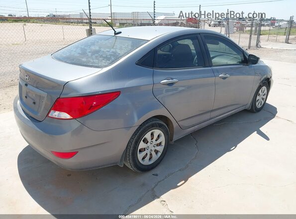 KMHCT4AE7GU053878 2016 HYUNDAI ACCENT Gray Trasero derecho