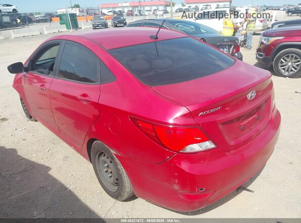KMHCT4AE7GU127123 2016 HYUNDAI ACCENT Red Rear left