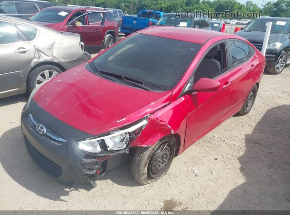 KMHCT4AE7GU127123 2016 HYUNDAI ACCENT Red Front view