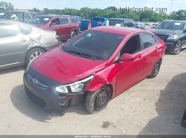 KMHCT4AE7GU127123 2016 HYUNDAI ACCENT Red Front left