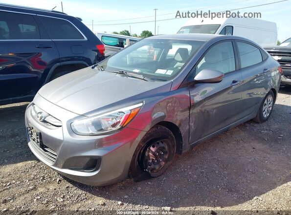 KMHCT4AE7GU150479 2016 HYUNDAI ACCENT Gray Առջևի ձախ երեք քառորդ տեսարան