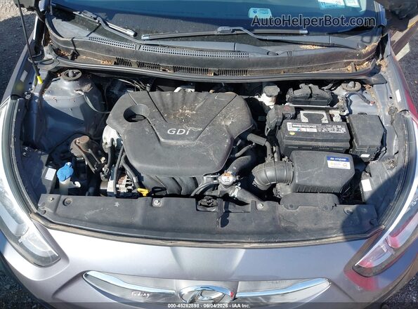 KMHCT4AE7GU150479 2016 HYUNDAI ACCENT Gray Հետևի տեսք