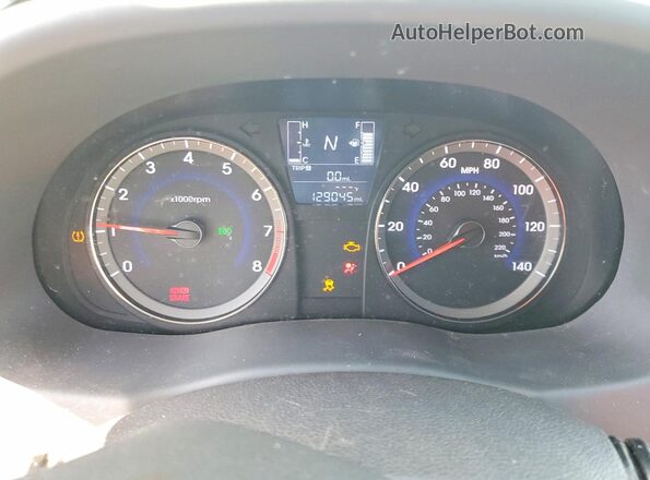 KMHCT4AE7GU952000 2016 HYUNDAI ACCENT White Вид щитка приладів