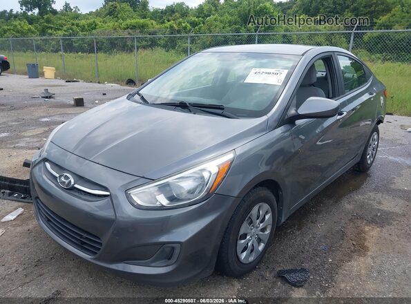 KMHCT4AE7HU252298 2017 HYUNDAI ACCENT Gray Передня ліва чверть