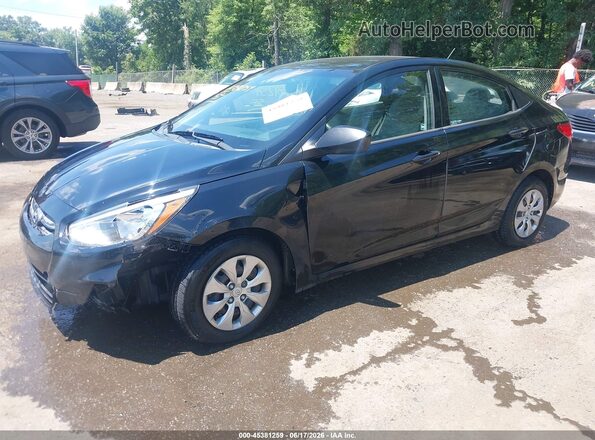 KMHCT4AE7HU321099 2017 HYUNDAI ACCENT Black Front left