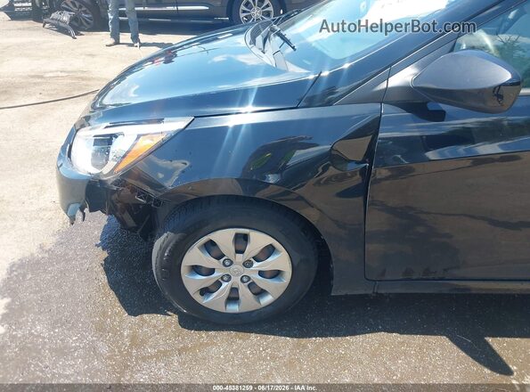 KMHCT4AE7HU321099 2017 HYUNDAI ACCENT Black Front view