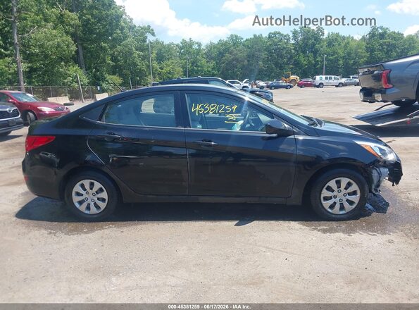 KMHCT4AE7HU321099 2017 HYUNDAI ACCENT Black Rear interior view