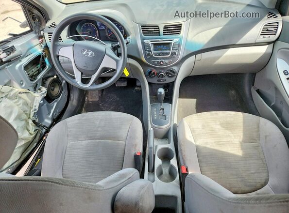KMHCT4AE7HU364258 2017 HYUNDAI ACCENT Угольный Вид панели приборов