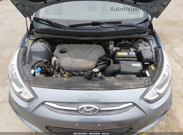 KMHCT4AE7HU381318 2017 HYUNDAI ACCENT Gray Widok z tyłu