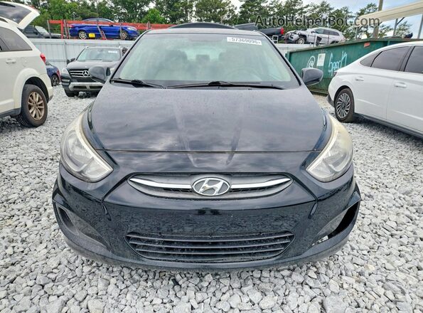 KMHCT4AE7HU381450 2017 HYUNDAI ACCENT Black Դիմացի տեսք