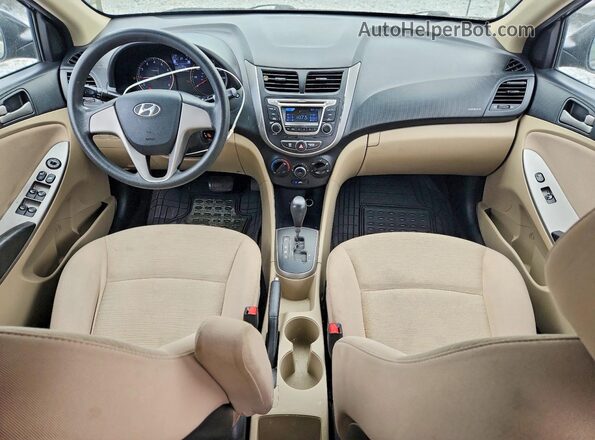 KMHCT4AE7HU381450 2017 HYUNDAI ACCENT Black Առջևի վահանակի տեսք