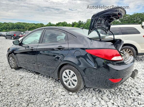 KMHCT4AE7HU381450 2017 HYUNDAI ACCENT Black Հետևի ձախ
