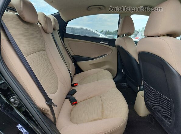 KMHCT4AE7HU381450 2017 HYUNDAI ACCENT Black Հետևի նստատեղերի տեսք