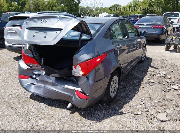 KMHCT4AE8GU073556 2016 HYUNDAI ACCENT Gray Задня права чверть