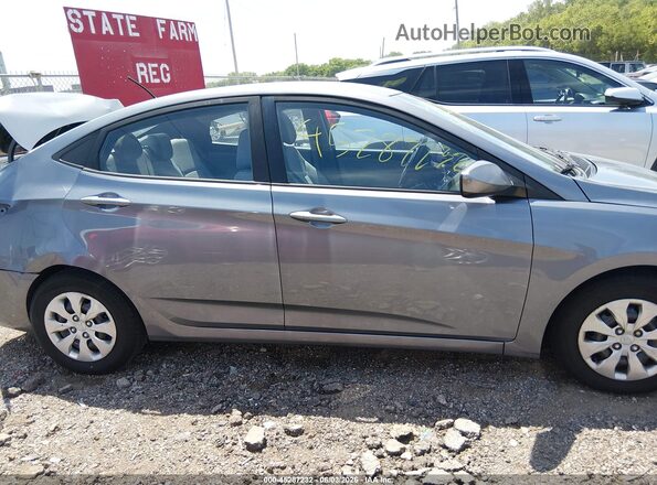 KMHCT4AE8GU073556 2016 HYUNDAI ACCENT Gray Вид задньої частини салону