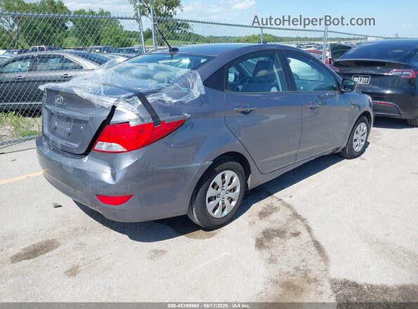 KMHCT4AE8GU156209 2016 HYUNDAI ACCENT Gray Rear right
