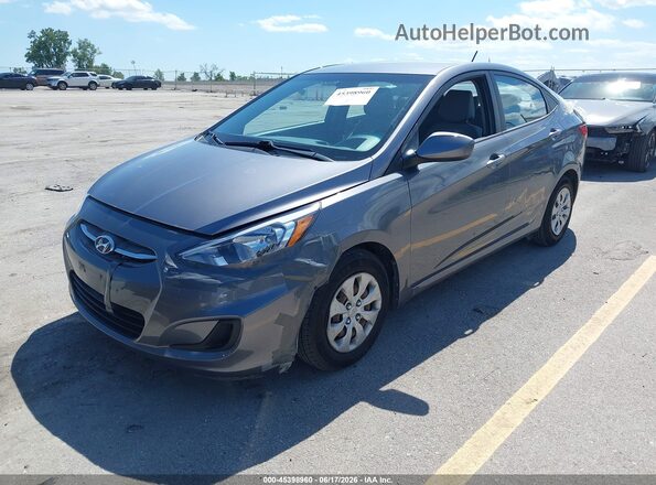 KMHCT4AE8GU156209 2016 HYUNDAI ACCENT Gray Front left