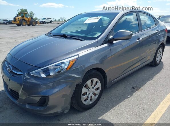 KMHCT4AE8GU156209 2016 HYUNDAI ACCENT Gray Rear interior view
