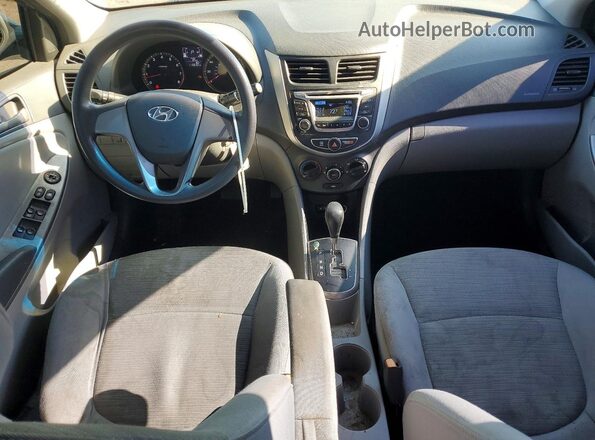 KMHCT4AE8HU269594 2017 HYUNDAI ACCENT Silver Вид панелі приладів