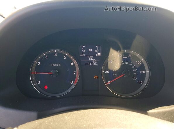 KMHCT4AE8HU269594 2017 HYUNDAI ACCENT Silver Вид щитка приладів