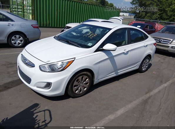 KMHCT4AE8HU326182 2017 HYUNDAI ACCENT White Передня ліва чверть
