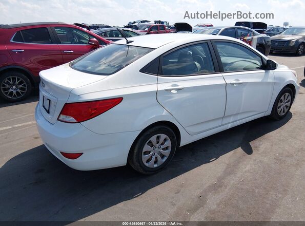 KMHCT4AE8HU326182 2017 HYUNDAI ACCENT White Задня права чверть