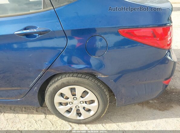 KMHCT4AE9GU124661 2016 HYUNDAI ACCENT Blue Widok z przodu