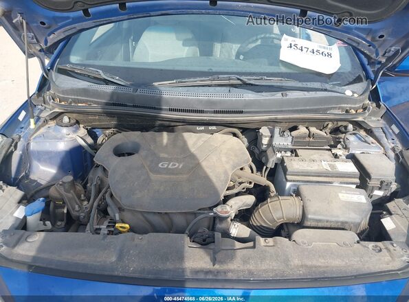 KMHCT4AE9GU124661 2016 HYUNDAI ACCENT Blue Widok z tyłu