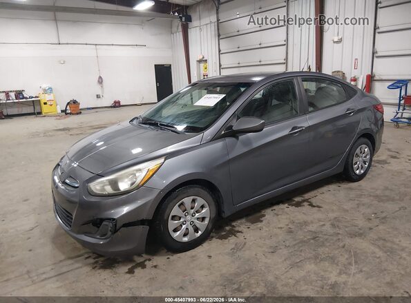 KMHCT4AE9HU242758 2017 HYUNDAI ACCENT Gray Առջևի ձախ երեք քառորդ տեսարան