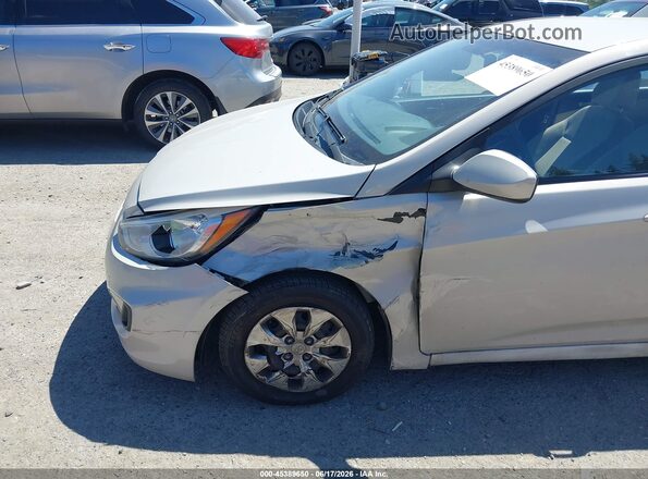 KMHCT4AEXGU028280 2016 HYUNDAI ACCENT Silver წინა ხედი