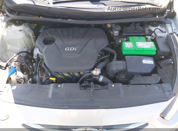 KMHCT4AEXGU028280 2016 HYUNDAI ACCENT Silver უკანა ხედი