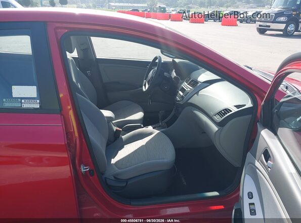 KMHCT4AEXGU051896 2016 HYUNDAI ACCENT Red Vista interior delantera