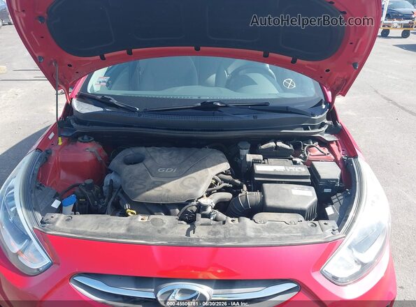 KMHCT4AEXGU051896 2016 HYUNDAI ACCENT Red Vista trasera