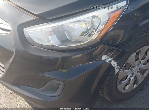 KMHCT4AEXGU076250 2016 HYUNDAI ACCENT Black Front view