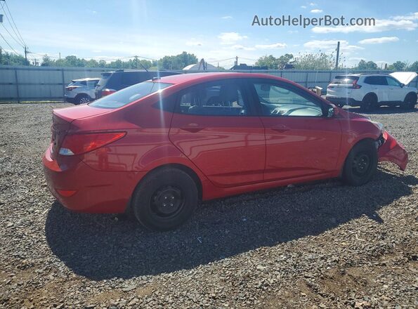 KMHCT4AEXGU110106 2016 HYUNDAI ACCENT Maroon უკანა მარჯვენა