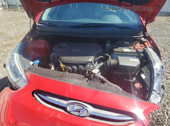 KMHCT4AEXGU110106 2016 HYUNDAI ACCENT Maroon უკანა სალონის ხედი