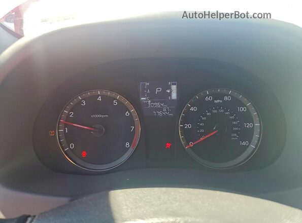 KMHCT4AEXGU110106 2016 HYUNDAI ACCENT Maroon ხელსაწყოთა პანელის ხედი