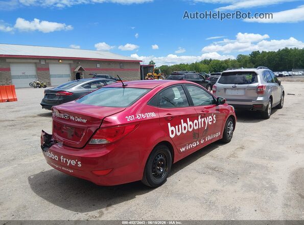 KMHCT4AEXGU986187 2016 HYUNDAI ACCENT Красный Задняя правая четверть