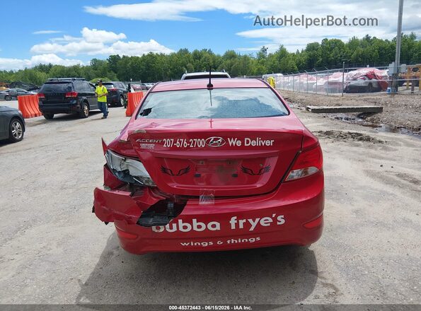 KMHCT4AEXGU986187 2016 HYUNDAI ACCENT Красный 