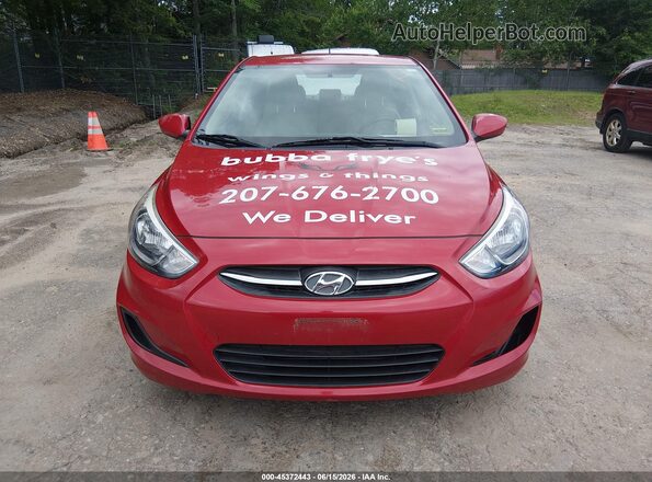 KMHCT4AEXGU986187 2016 HYUNDAI ACCENT Красный Вид щитка приборов