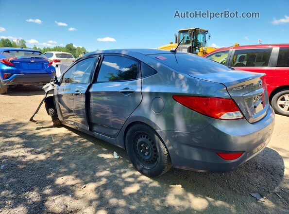 KMHCT4AEXHU184207 2017 HYUNDAI ACCENT Gray Задня ліва чверть