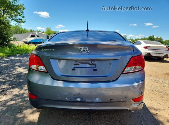 KMHCT4AEXHU184207 2017 HYUNDAI ACCENT Gray Вид ззаду