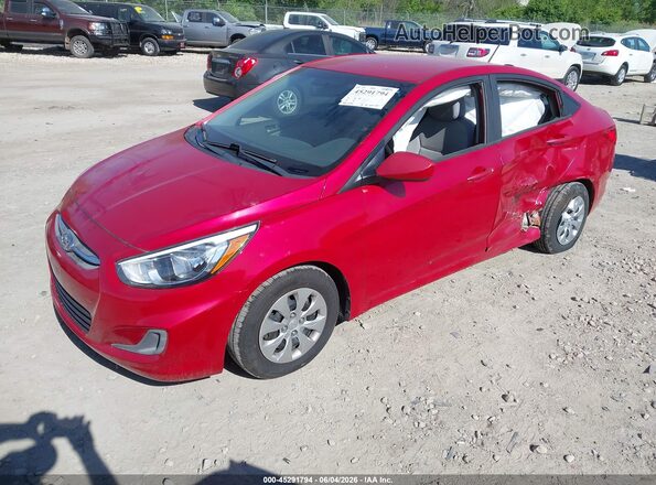 KMHCT4AEXHU223667 2017 HYUNDAI ACCENT Red Передня ліва чверть