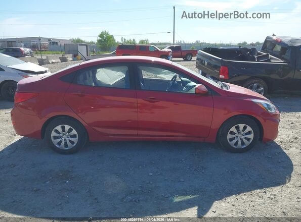 KMHCT4AEXHU223667 2017 HYUNDAI ACCENT Red Вид задньої частини салону