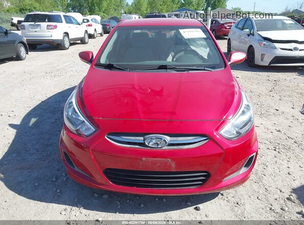KMHCT4AEXHU223667 2017 HYUNDAI ACCENT Red Вид щитка приладів