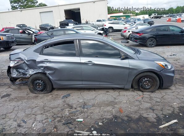 KMHCT4AEXHU235897 2017 HYUNDAI ACCENT Gray უკანა სალონის ხედი