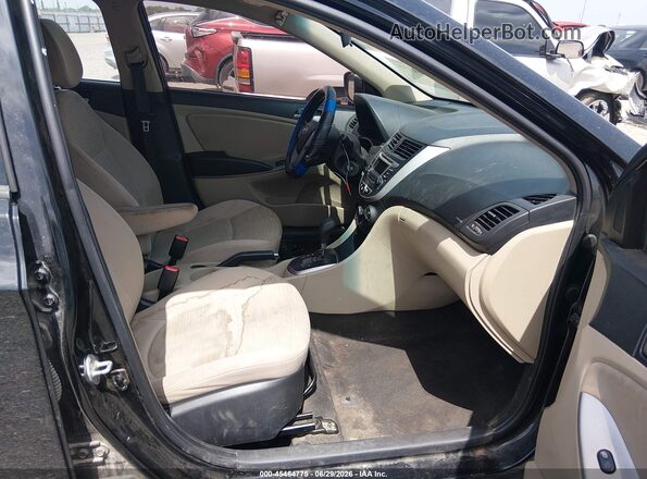 KMHCT4AEXHU388618 2017 HYUNDAI ACCENT Black Սալոնի դիմացի տեսք
