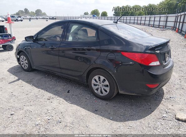 KMHCT4AEXHU388618 2017 HYUNDAI ACCENT Black Հետևի ձախ