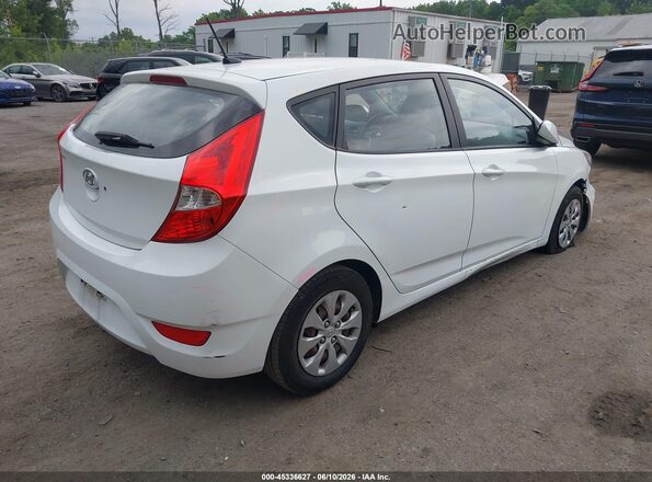 KMHCT5AE0GU246959 2016 HYUNDAI ACCENT White Հետևի աջ