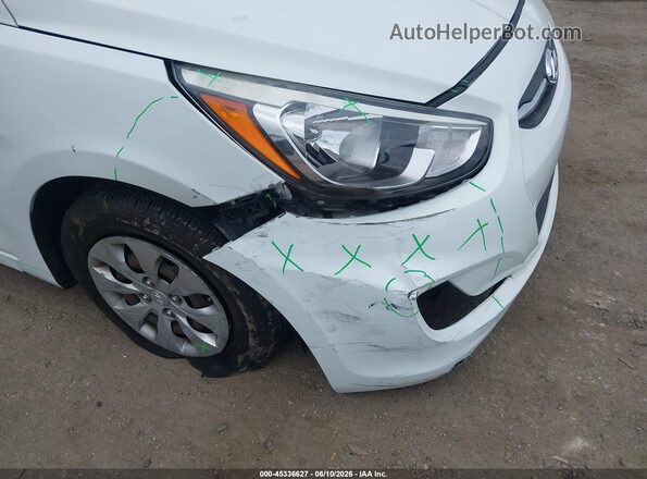 KMHCT5AE0GU246959 2016 HYUNDAI ACCENT White Դիմացի տեսք